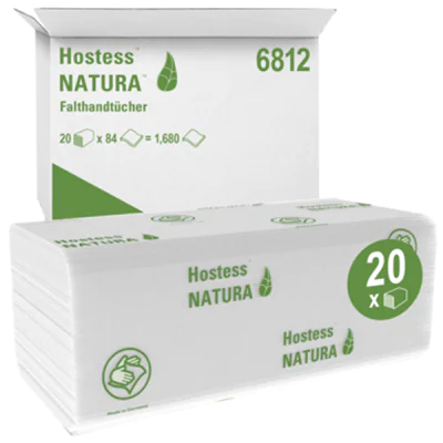 Scott Natura Large - Papiertücher - 84 Blätter - C-Falzung - weiß (Packung mit 20) 6812