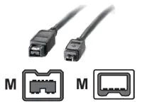 Roline - IEEE 1394-Kabel - FireWire 800 (M) zu FireWire, 4-polig (M) - 1.8 m - Schwarz