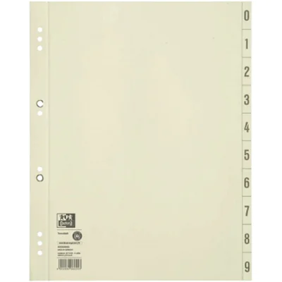 Oxford Trennblatt DIN A4 Kraftkarton chamois schwarz 100 St./Pack. Oxford Trennblatt DIN A4 Kraftkarton chamois schwarz 100 St./Pack.