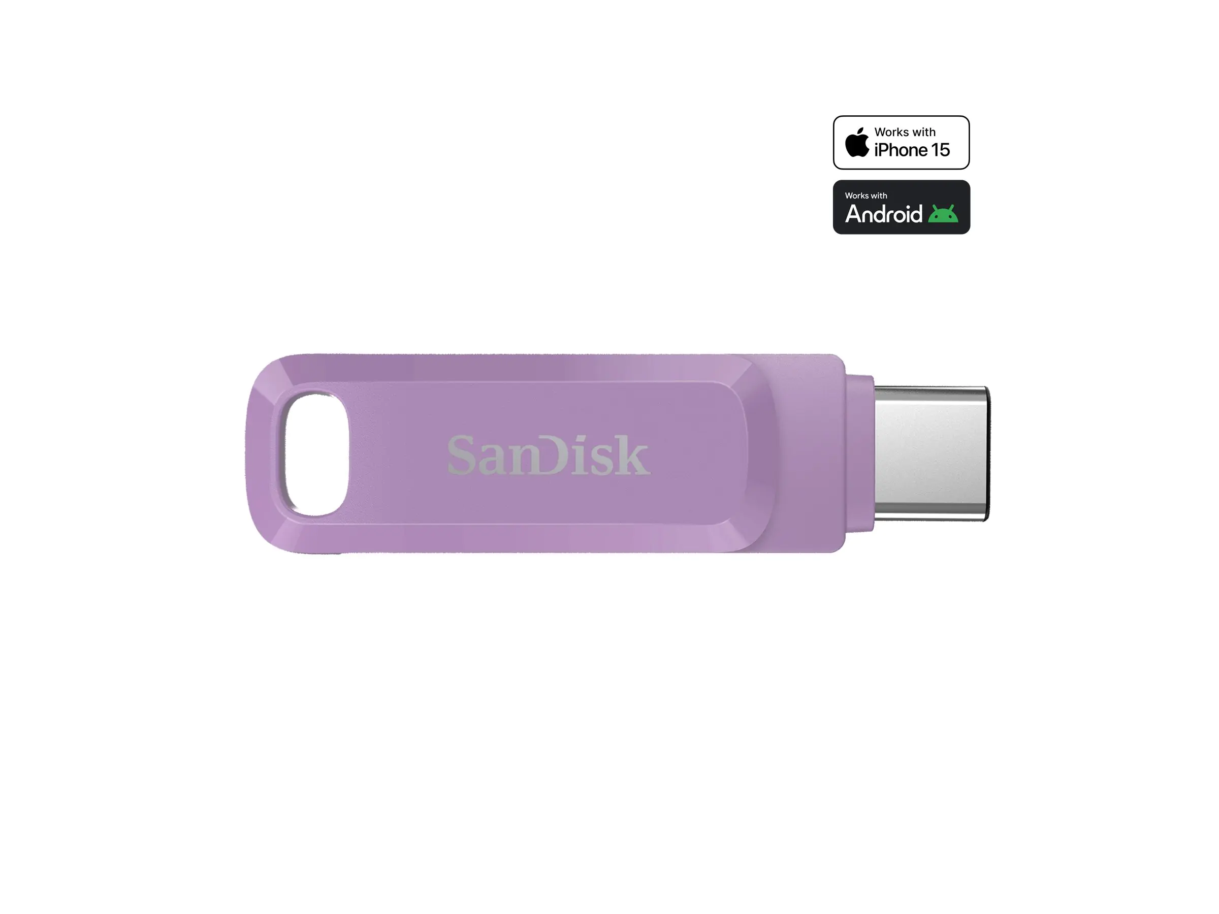 SanDisk Ultra Dual Drive Go USB-C Lavender 1TB - USB-Stick