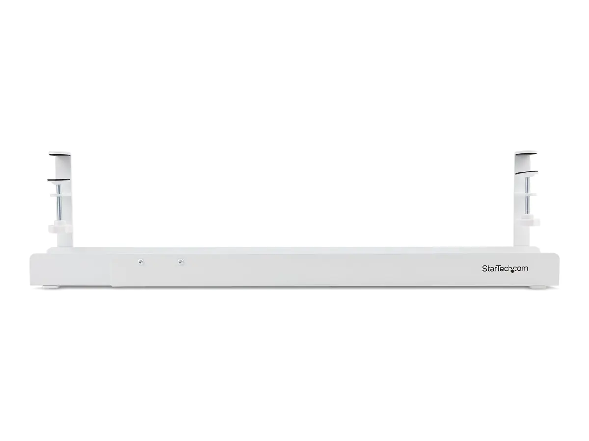StarTech.com Under Desk Cable Management Tray, Clamp-on Installation