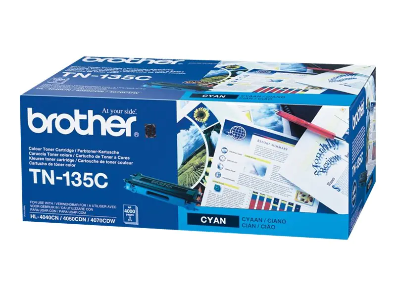 Brother TN135C - Hohe Ergiebigkeit - Cyan - Original - Tonerpatrone - für Brother DCP-9040, 9042, 9045, HL-4040, 4050, 4070, MFC-9420, 9440, 9450, 9840