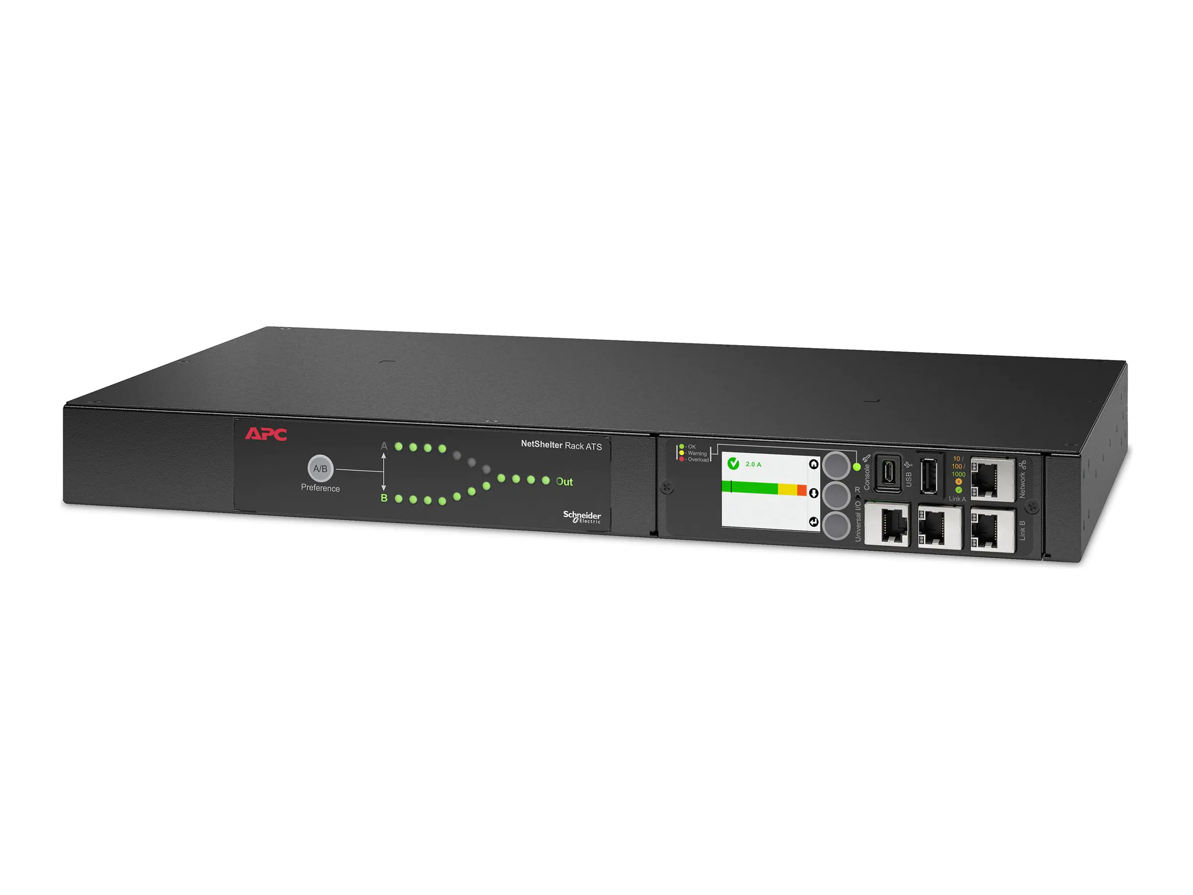 APC Netshelter Rack Automatic Transfer Switch AP4450A - Redundant switch (Rack - einbaufähig)