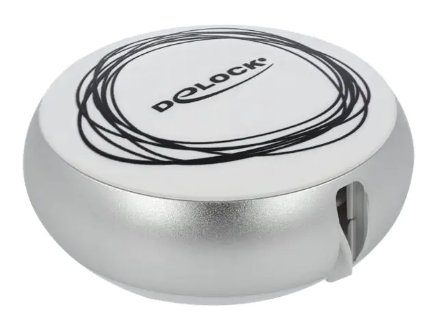 Delock 2 in 1 - USB-Kabel - USB (M) zu Micro-USB Typ B, 24 pin USB-C (M) - USB 2.0 - 5 V - 2.1 A - 92 cm - einziehbar, flach - weiß, Silber