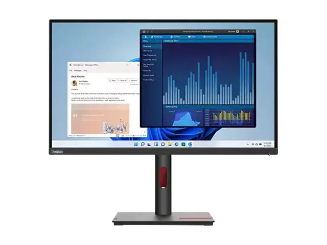 Lenovo ThinkVision T27p-30 - LED-Monitor - 68.6 cm (27") - 3840 x 2160 4K @ 60 Hz - IPS - 350 cd/m² - 1300:1 - 4 ms - HDMI, DisplayPort, USB-C - Schwarz - Campus