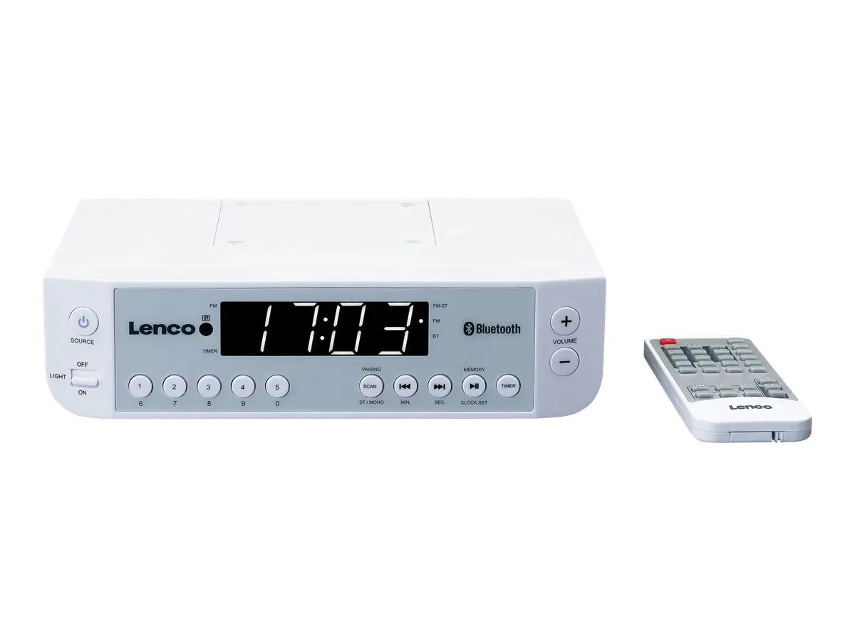 Lenco KCR-100 - Radio - 2 Watt (Gesamt) - 2 x - weiß