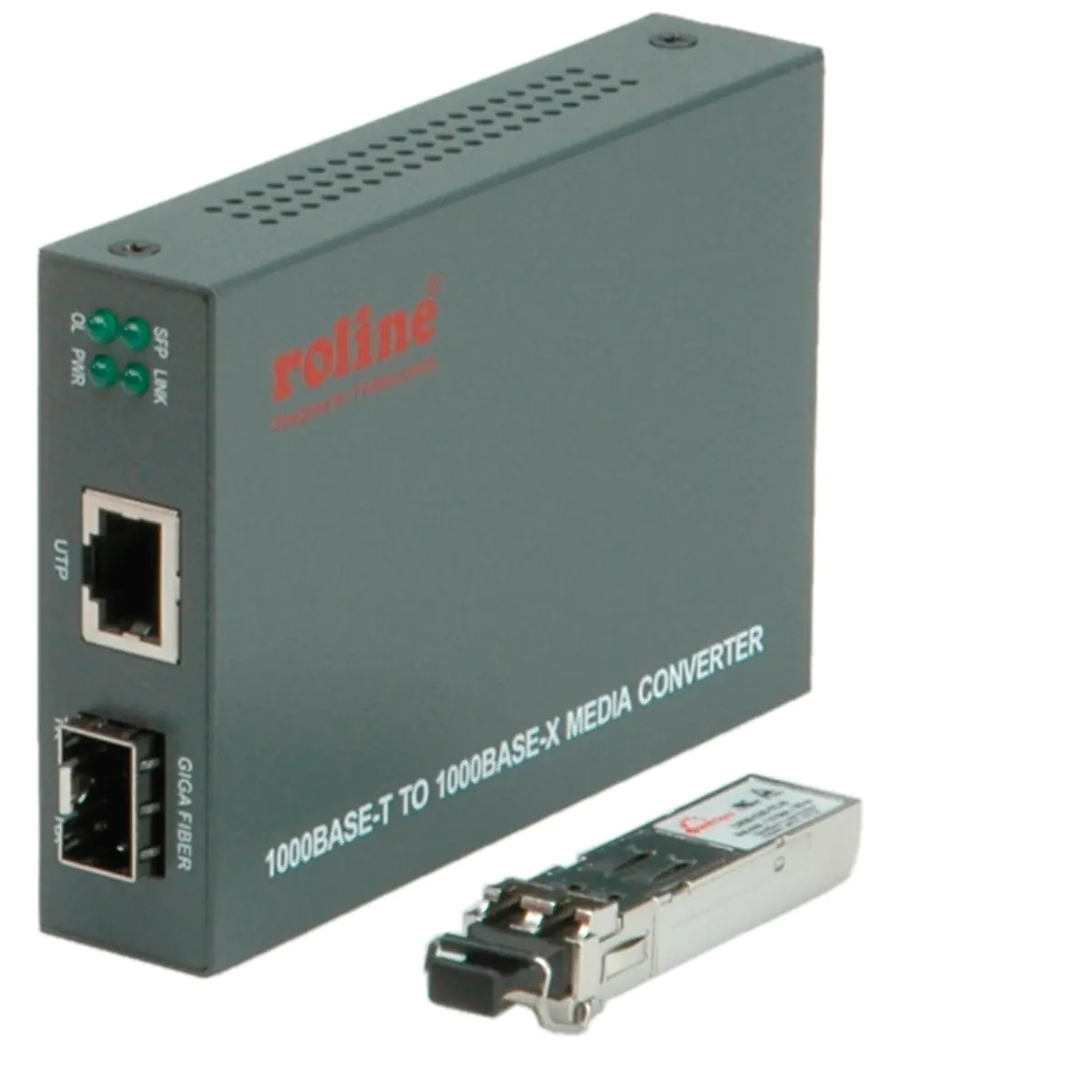 ROLINE Gigabit Konverter, RJ-45 - LC (inkl. mini-GBIC), 1000 Mbit/s, 1000 Mbit/s 21.13.1069
