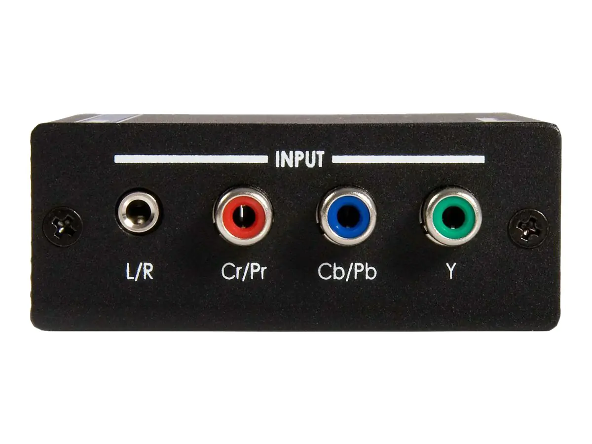 StarTech Component YPbPr und YCbCr auf HDMI Video-Konverter mit Audio - Videokonverter - Component-Video - HDMI - Schwarz