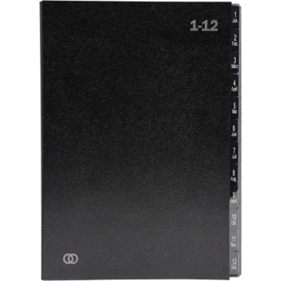 Soennecken Pultordner oeco DIN A4 1-12 Recyclingkarton schwarz 12 Fächer Soennecken Pultordner oeco DIN A4 1-12 Recyclingkarton schwarz 12 Fächer
