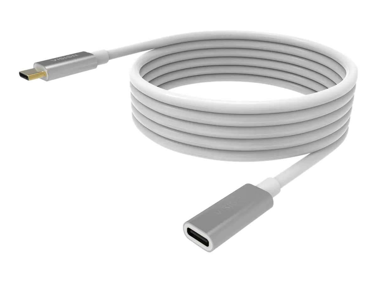 Vision Techconnect - USB-Verlängerungskabel - 24 pin USB-C (M) zu 24 pin USB-C (W) - 2 m Vision Techconnect - USB-Verlängerungskabel - 24 pin USB-C (M) zu 24 pin USB-C (W) - 2 m