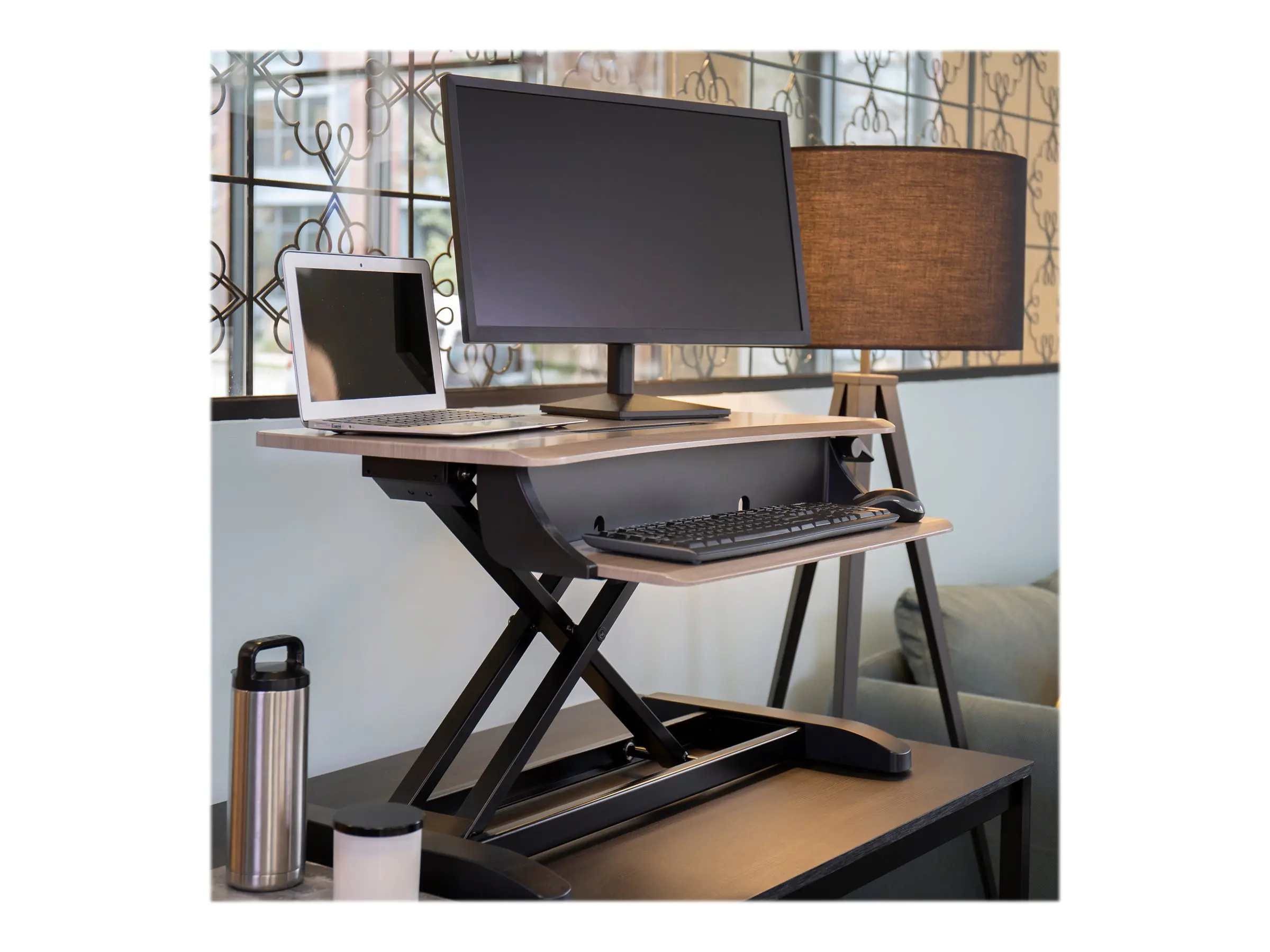 Ergotron WorkFit-Z Mini - Schwarz - Grau - 61 cm (24 Zoll) - 31,8 cm - 11,3 kg - Rechteckige Form - 790 mm