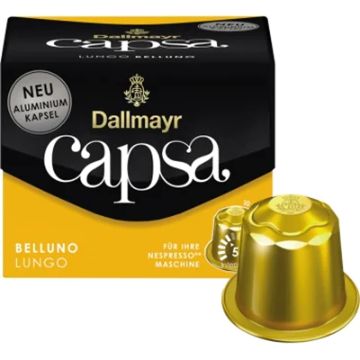 Dallmayr Kaffeekapsel capsa Lungo Belluno 105000000 10 St./Pack. Dallmayr Kaffeekapsel capsa Lungo Belluno 105000000 10 St./Pack.