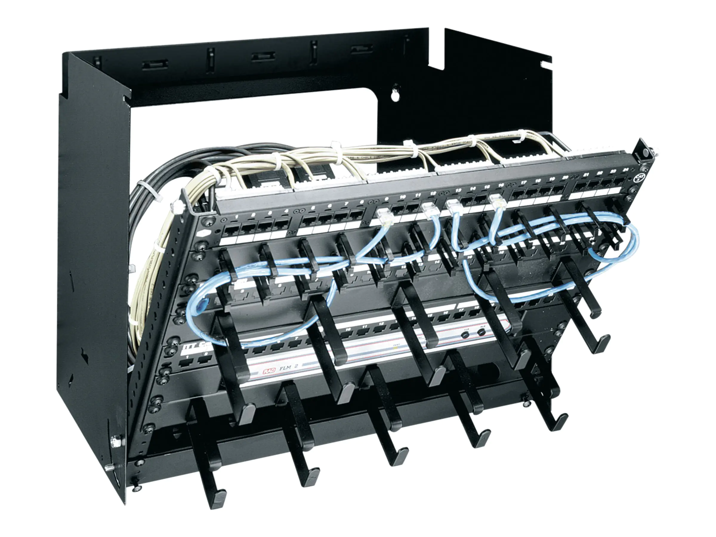 Middle Atlantic Products DataTel PPM Series - Gehäuse - geeignet für Wandmontage - Schwarz - 8U