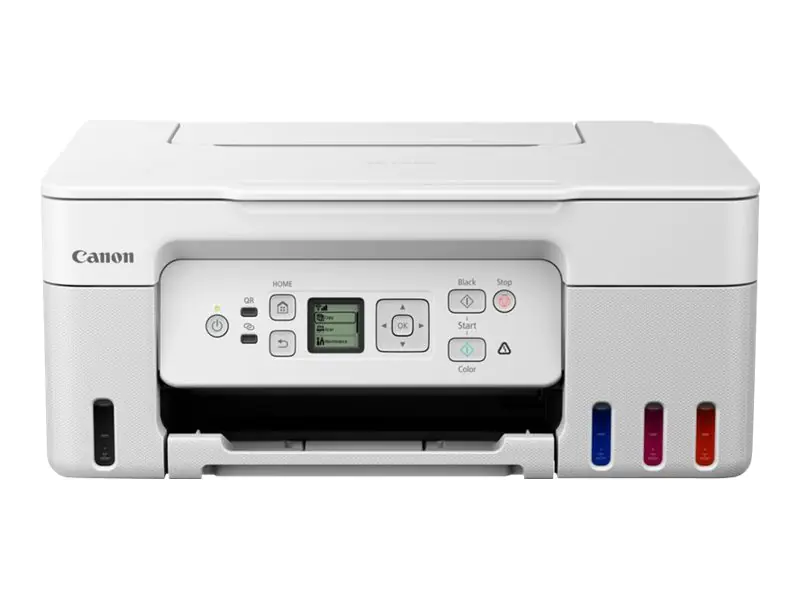 Canon PIXMA G3571 MegaTank - Multifunktionsdrucker - Farbe - Tintenstrahl - nachfüllbar - Legal (216 x 356 mm)/A4 (210 x 297 mm) (Original) - A4/Legal (Medien) - bis zu 11 ipm (Drucken) - 100 Blatt - USB 2.0, Wi-Fi(ac) - weiß
