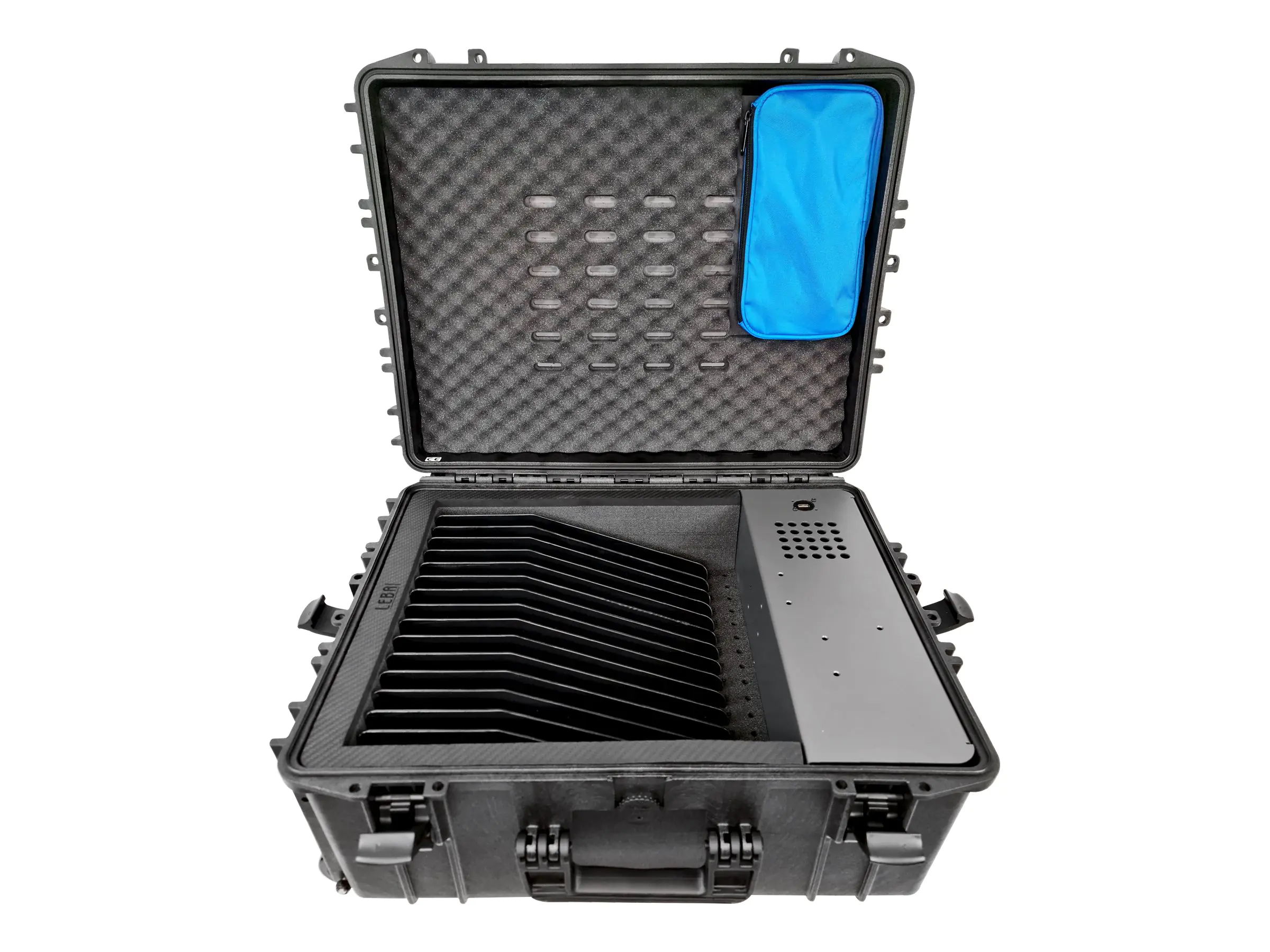 Leba NoteCase Falcon - Aufbewahrungsbox - robust - für 16 Tablets - verriegelbar - Polyurethan -