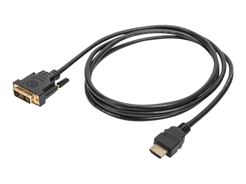 ASSMANN - Adapterkabel - HDMI männlich zu DVI-D männlich - 2 m - Schwarz - 1080p-Unterstützung (Packung mit 10)