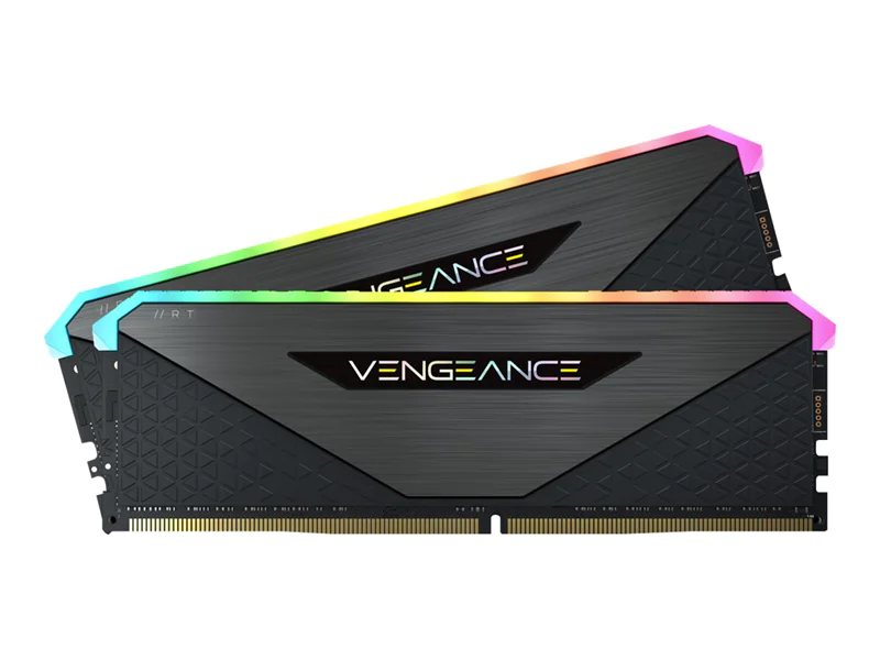 CORSAIR Vengeance RGB RT - DDR4 - Kit - 64 GB: 2 x 32 GB - DIMM 288-PIN - 3600 MHz / PC4-28800 - CL18 - 1.35 V - ungepuffert - non-ECC - Schwarz