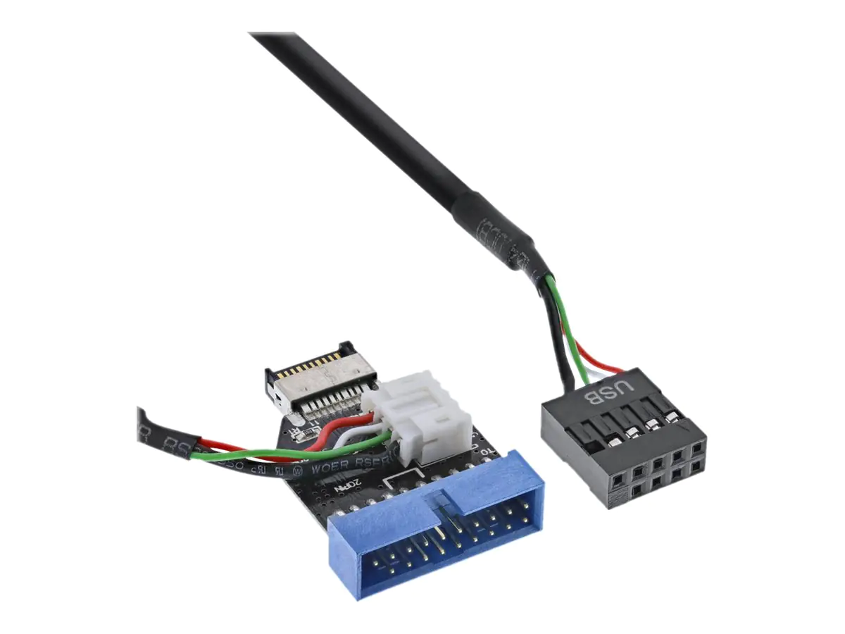 InLine - Interner USB-Adapter - 19-poliger USB 3.0 Kopf (M) zu 9-poliger USB-Header (W)