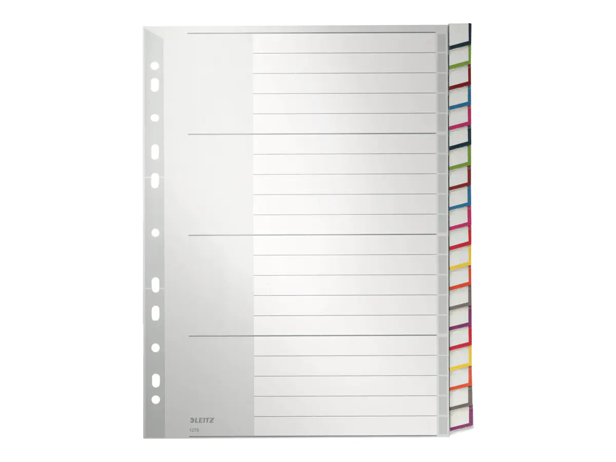 Esselte Leitz Trennelement - 20 Teile - vorgedruckt: A-Z, 1-20 - für A4 (210 x 297 mm) 12780000
