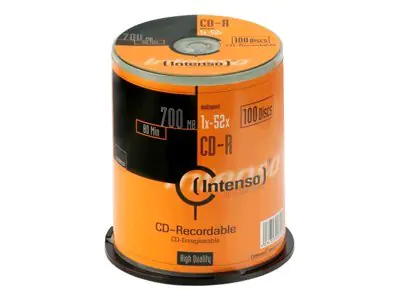 Intenso - 100 x CD-R - 700 MB (80 Min) 52x - Spindel Intenso - 100 x CD-R - 700 MB (80 Min) 52x - Spindel