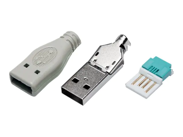 LogiLink - USB-Anschluss - USB (M) - Grau (Packung mit 20)