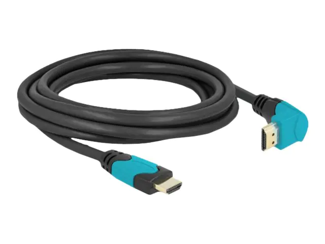 Delock High Speed - HDMI-Kabel - HDMI männlich gerade zu HDMI männlich nach unten abgewinkelt -