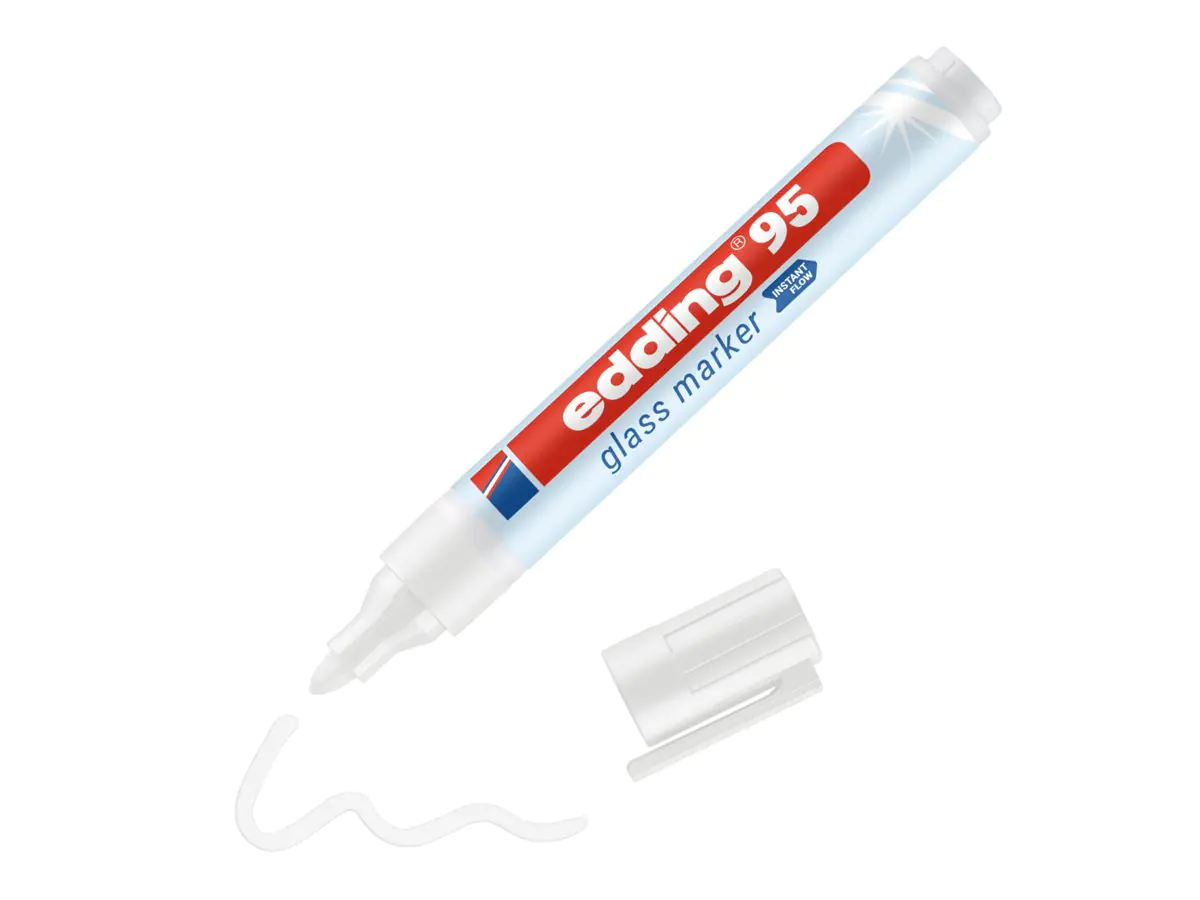EDDING 95 - Marker - für Glas, Glasscheibe, Whiteboard 95049