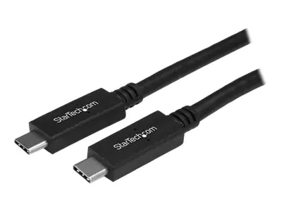 StarTech USB-C auf USB-C Kabel - ST/ST - 1m - USB 3.0 (5 Gbit/s) - USB Ladekabel - USB-Kabel - USB-C (M) gerade bis USB-C (M) gerade - USB 3.1 Gen 2 / Thunderbolt 3 / DisplayPort 1.2 - 1 m - 4K Unterstützung - Schwarz - für P/N: SV211HDUC StarTech USB-C auf USB-C Kabel - ST/ST - 1m - USB 3.0 (5 Gbit/s) - USB Ladekabel - USB-Kabel - USB-C (M) gerade bis USB-C (M) gerade - USB 3.1 Gen 2 / Thunderbolt 3 / DisplayPort 1.2 - 1 m - 4K Unterstützung - Schwarz - für P/N: SV211HDUC