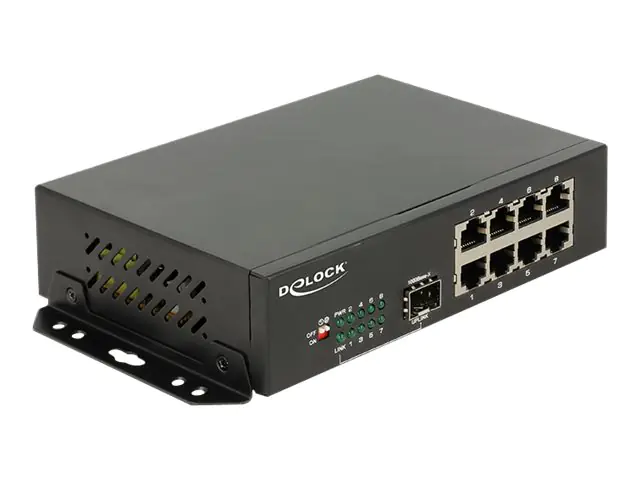 Delock Switch - 8 x 10/100/1000 + 1 x SFP - 87708