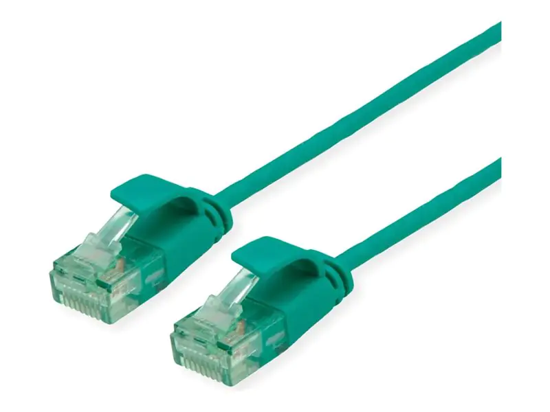 ROLINE RM UTP Patchkabel Kat6A/Kl.EA SLIM gruen 0.15m - UTP
