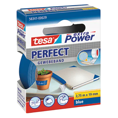 tesa Gewebeband Extra Power Perfect 56341-00029 19mmx2,75m blau tesa Gewebeband Extra Power Perfect 56341-00029 19mmx2,75m blau