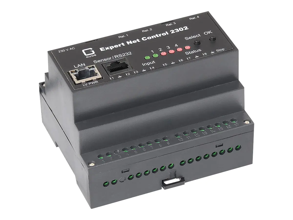 Gude Expert Net Control 2302-1 - Überwachungseinheit für Stromversorgung (DIN-Schienenmontage möglich) - AC 230 / AC 10 - 24 / DC 12 - 28 V - Ethernet 10/100, RS-232 Gude Expert Net Control 2302-1 - Überwachungseinheit für Stromversorgung (DIN-Schienenmontage möglich) - AC 230 / AC 10 - 24 / DC 12 - 28 V - Ethernet 10/100, RS-232