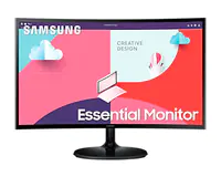 Samsung S24C360EAU - S36C Series - LED-Monitor - gebogen - 61 cm (24") - 1920 x 1080 Full HD (1080p) @ 75 Hz - VA - 250 cd/m² - 3000:1 - 4 ms - HDMI, VGA - Schwarz