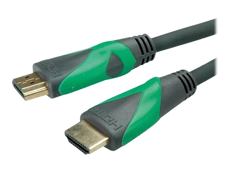Roline Green - Ultra High Speed - HDMI-Kabel mit Ethernet - HDMI männlich zu HDMI männlich - 2 m - Doppelisolierung - Schwarz - unterstützt 8K 60 Hz (7680 x 4320)
