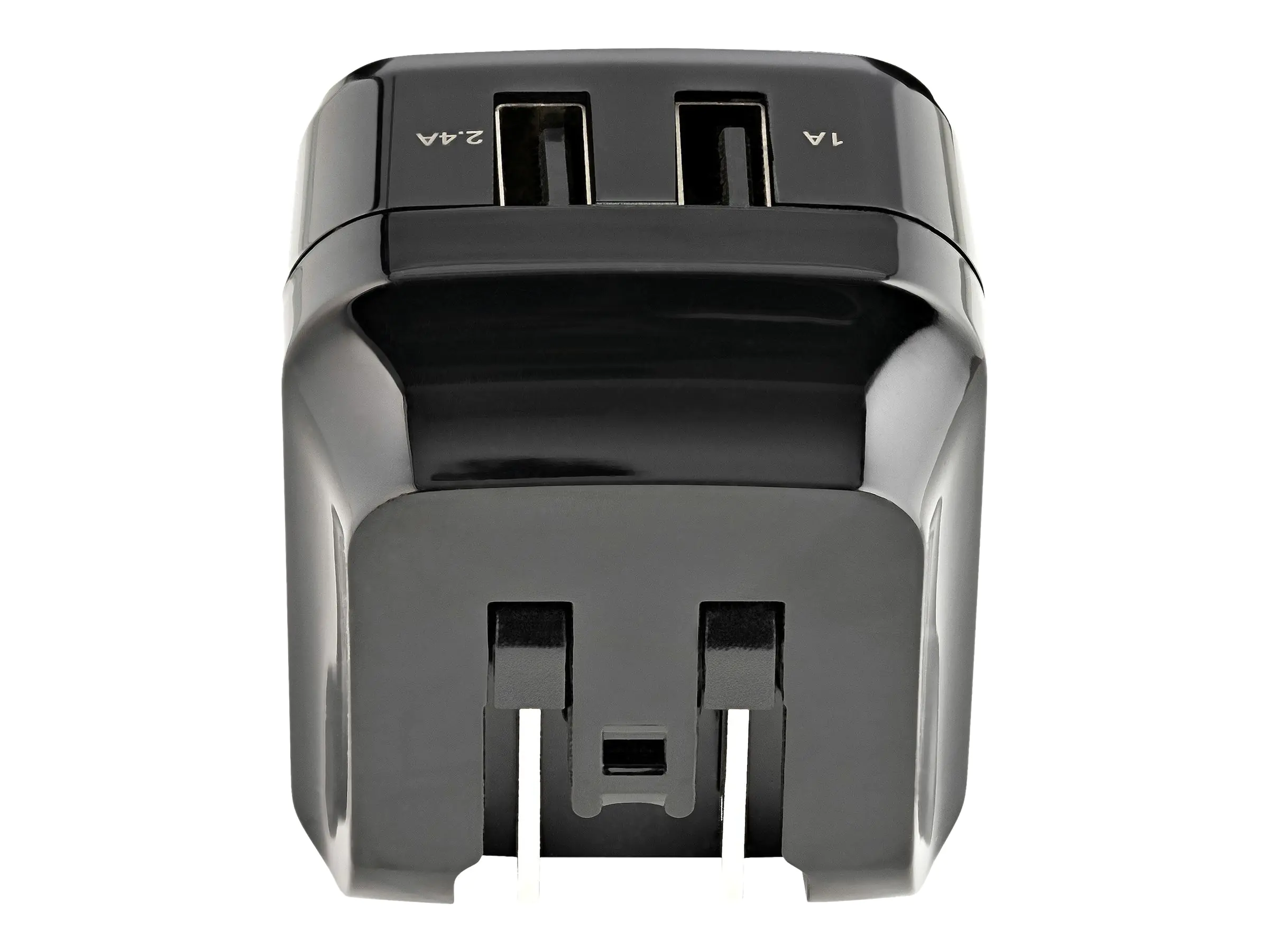 StarTech 2 Port USB Ladegerät / Netzteil - 2-fach Ladestecker 17 Watt / 3.4 Amp - Dual Reiseladegerät 110 / 220V - Weiß - Netzteil - 17 Watt - 3.4 A - 2 Ausgabeanschlussstellen (USB) - Schwarz - für P/N: USBLT1MWS, USBLT2MBR, USBLT2MW, USBLT30CMW, USBLTM1