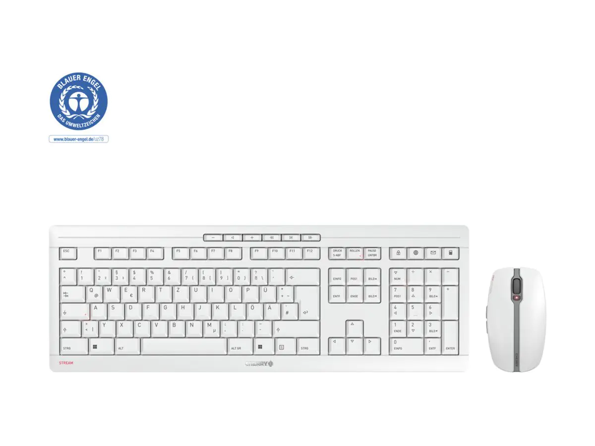 Cherry STREAM DESKTOP - Tastatur-und-Maus-Set JD-8500DE-0