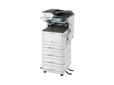 OKI MC883dnv - Multifunktionsdrucker - Farbe - LED - A3/Ledger (297 x 432 mm) (Original) - A3 (Medien) - bis zu 35 Seiten/Min. (Kopieren) - bis zu 35 Seiten/Min. (Drucken) - 2005 Blatt - 33.6 Kbps - USB 2.0, Gigabit LAN, USB 2.0-Host