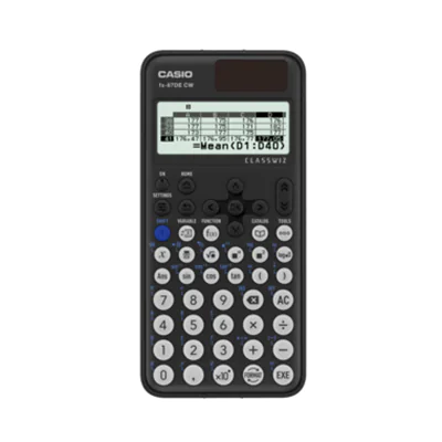 Casio ClassWiz, Tasche, Wissenschaftlicher Taschenrechner, 12 Ziffern, Batterie, Schwarz FX-87DE CW