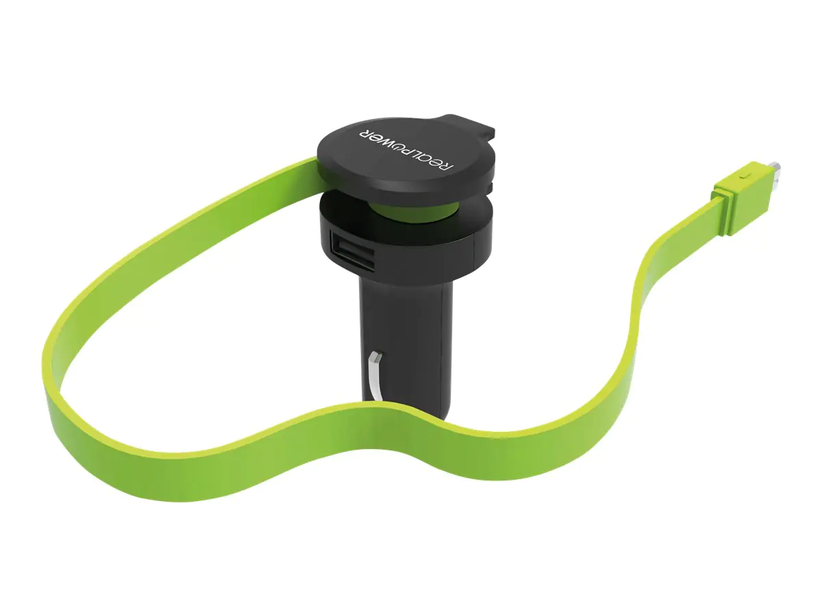 RealPower Auto-Netzteil - 4.8 A - 2 Ausgabeanschlussstellen (USB, Micro-USB Typ B) 257635