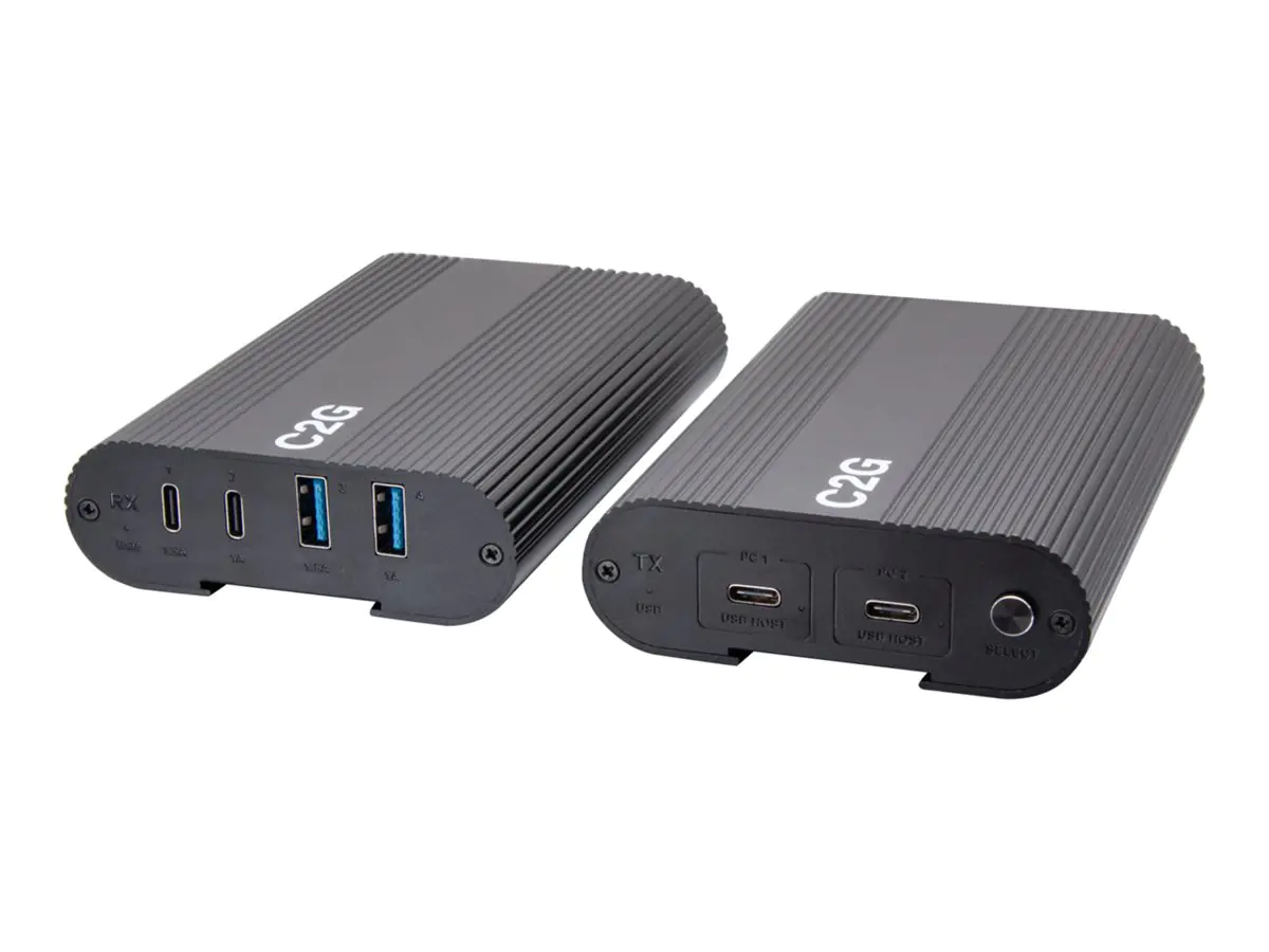 C2G Superbooster 2X4 USB Over Cat6a Extender Switch - USB 3.2 GEN1 (5Gbps) C2G54262