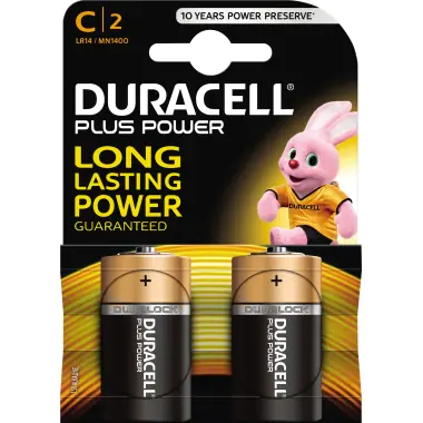 DURACELL Batterie Plus Baby-C 19089 1,5V 2 St./Pack.