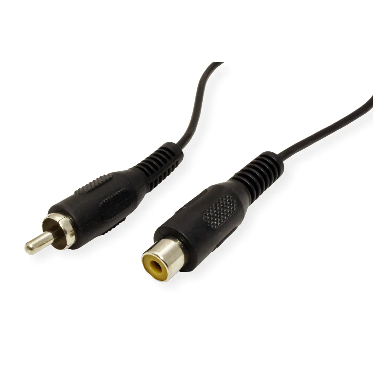 Secomp VALUE - Videoverlängerungskabel - RCA männlich zu RCA weiblich - 10 m - abgeschirmt - Schwarz