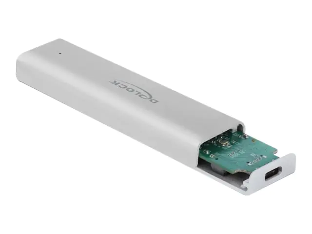Delock - Speichergehäuse - M.2 NVMe Card - USB 3.2 (Gen 2) - Silber