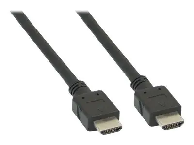 InLine High Speed - HDMI-Kabel - HDMI männlich zu HDMI männlich - 15 m - Schwarz