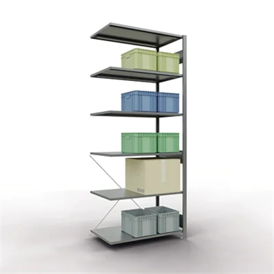 SCHULTE Regal MULTIplus150 12766 Anbau 2.500x1.000x600mm 6Böden vz SCHULTE Regal MULTIplus150 12766 Anbau 2.500x1.000x600mm 6Böden vz