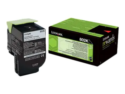 Lexmark 802K - Schwarz - original - Tonerpatrone 80C20K0