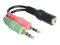 Delock Audio-Adapter - mini-phone stereo 3.5 mm weiblich zu mini-phone stereo 3.5 mm männlich 65459