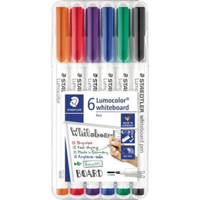 STAEDTLER Whiteboardmarker Lumocolor 301 WP6 1mm sort. 6St. STAEDTLER Whiteboardmarker Lumocolor 301 WP6 1mm sort. 6St.