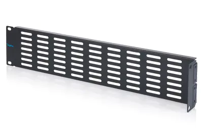 DIGITUS Blindabdeckung mit Lüftungsgitter und Scharnier für 482,6 mm (19")-Schränke DN-97695