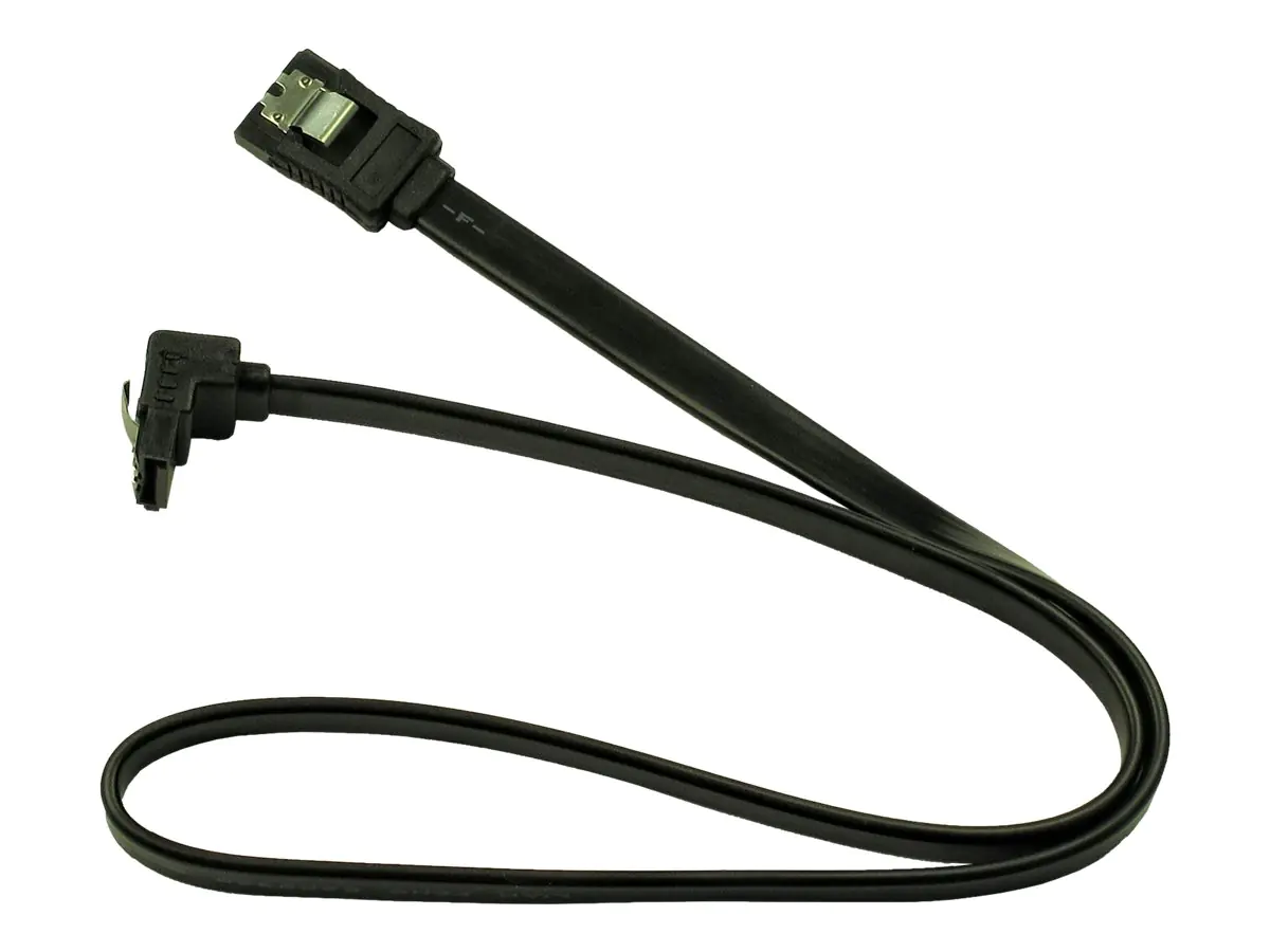 Inter-Tech - SATA-Kabel - Serial ATA 150/300/600 - SATA zu SATA - 50 cm - 90° Stecker, eingerastet